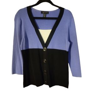 Womens multi-colored sweater top